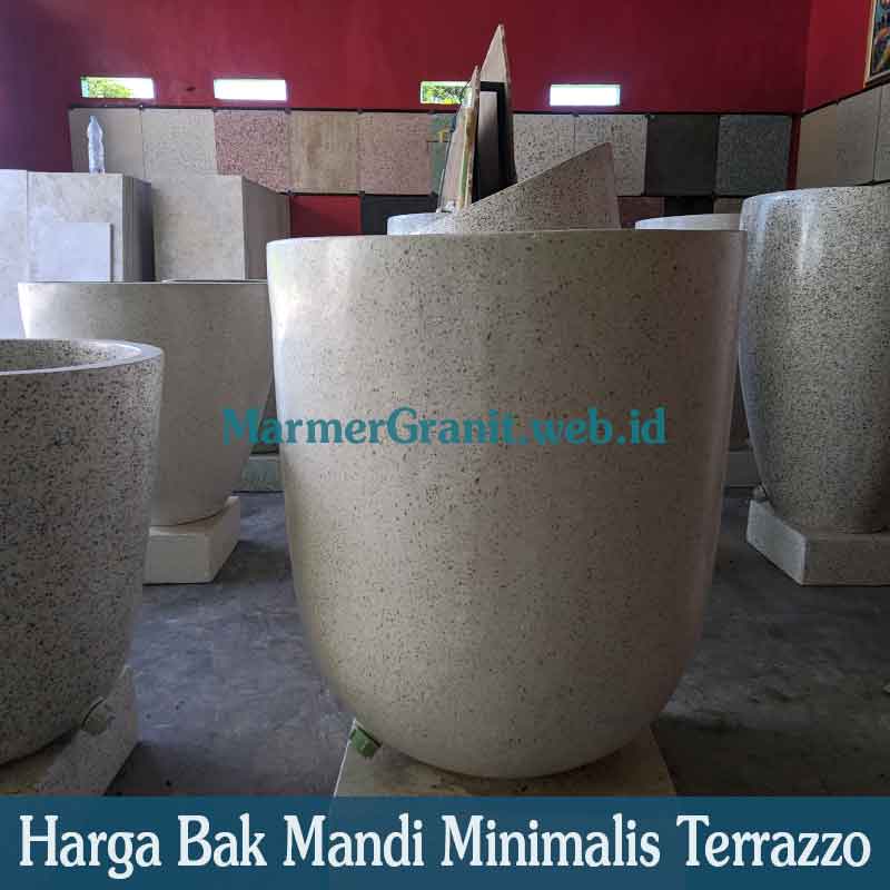 bak mandi minimalis terrazzo