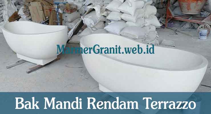 bak mandi rendam terrazzo 