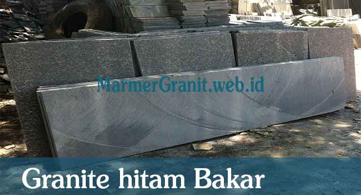 granit hitam bakar