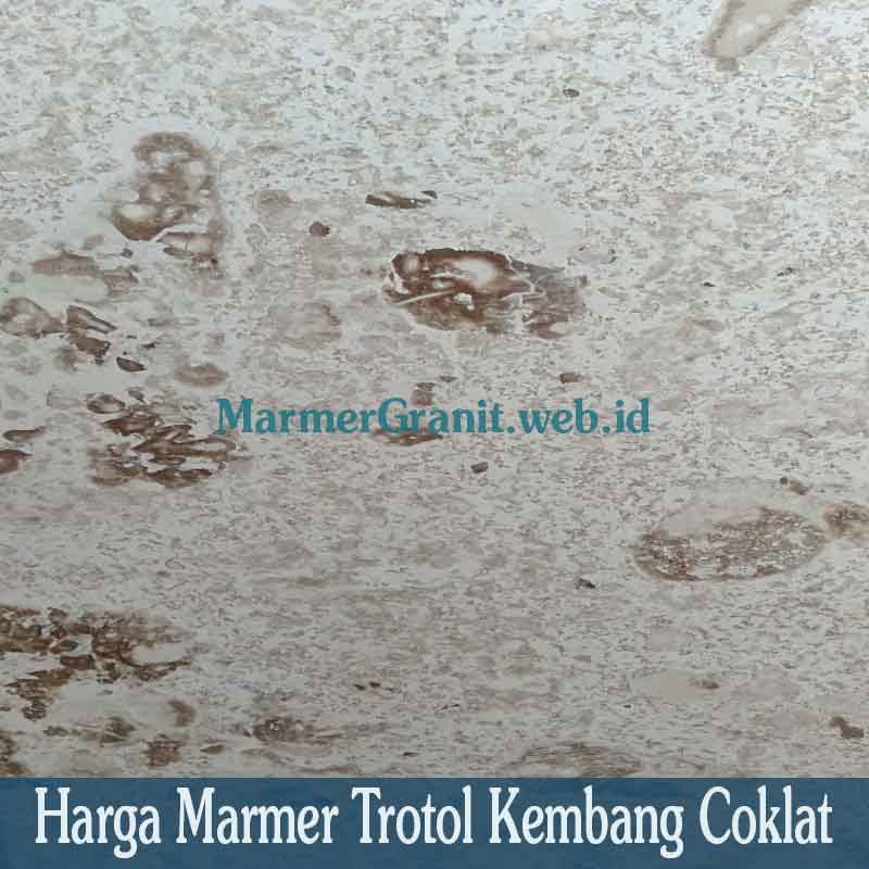 marmer trotol kembang coklat