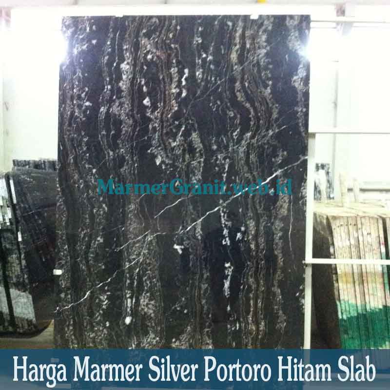 Marmer Silver Portoro Hitam