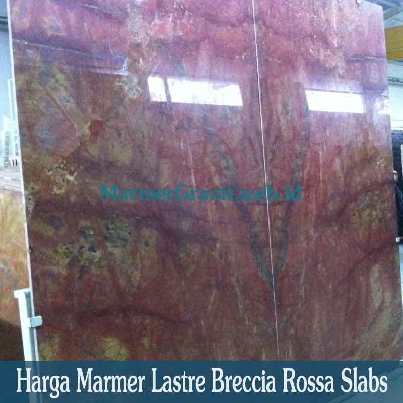 Marmer Lastre Breccia Rossa