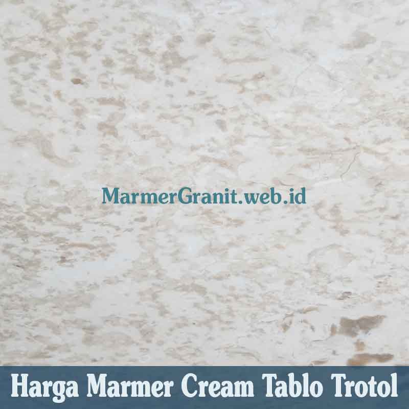 Marmer Cream Tablo Trotol