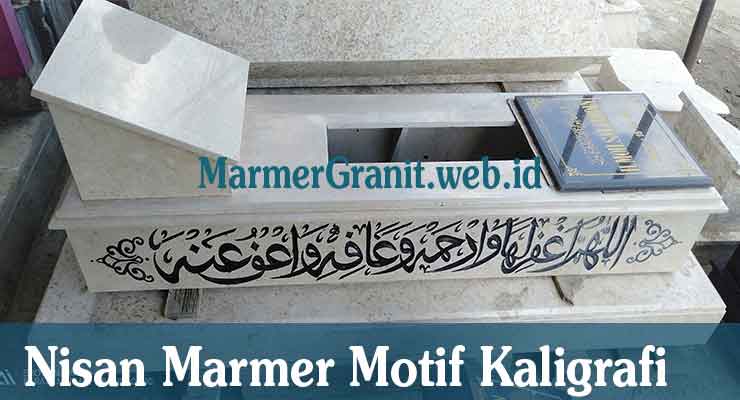 Nisan Marmer Motif Kaligrafi