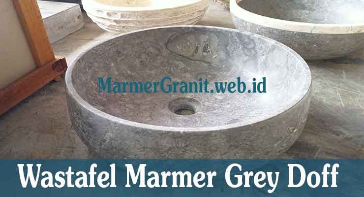 Wastafel Marmer Grey Doff