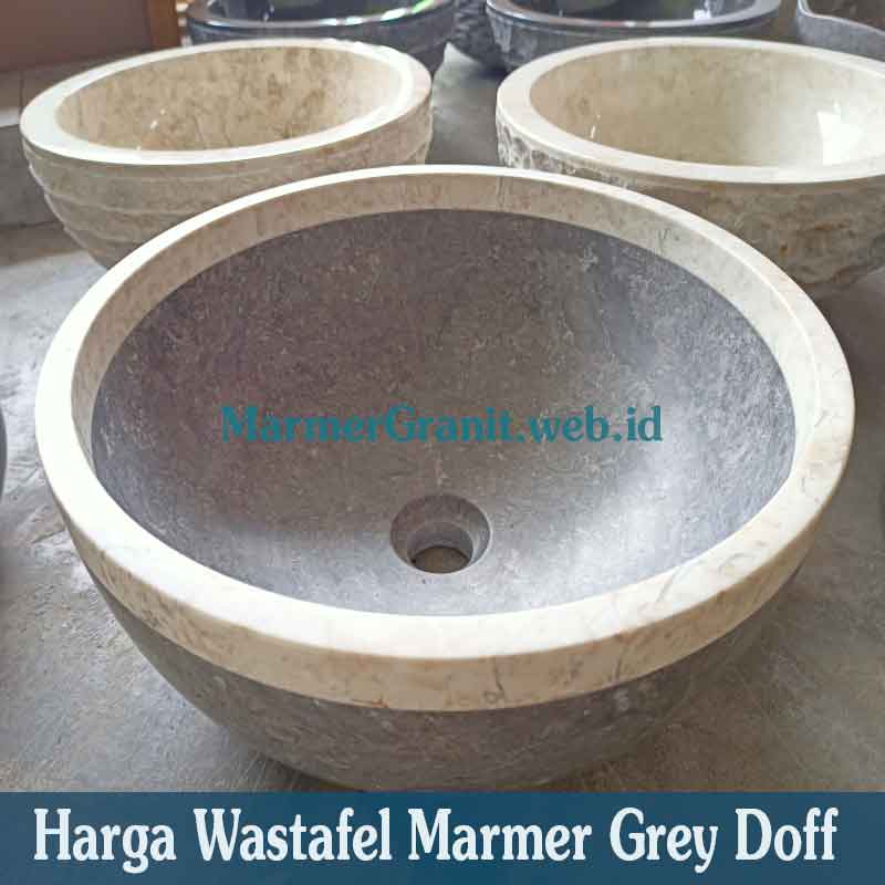 Wastafel Marmer Grey Doff