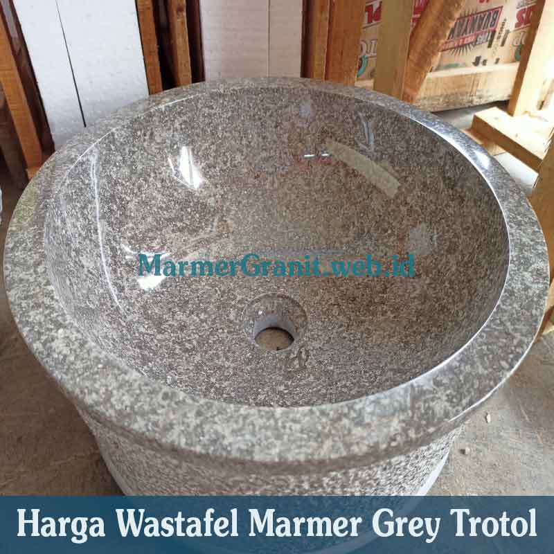 Wastafel Marmer Grey Trotol