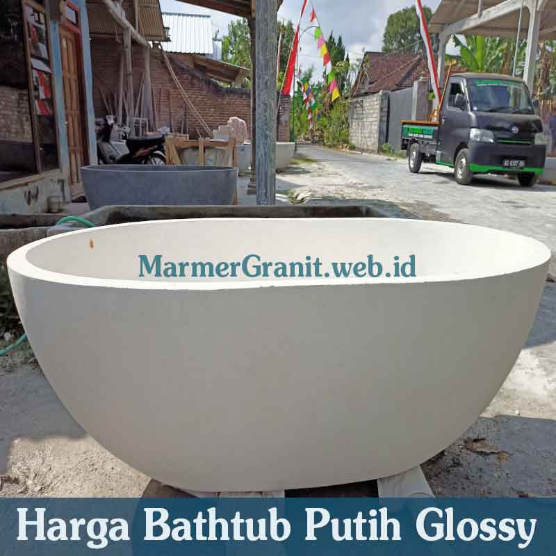 Bathtub Putih Glossy