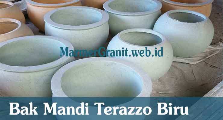 Bak Mandi Terazzo Biru