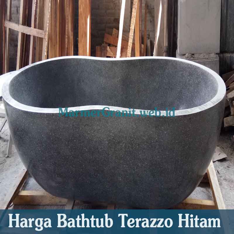 Bathtub Terazzo Hitam