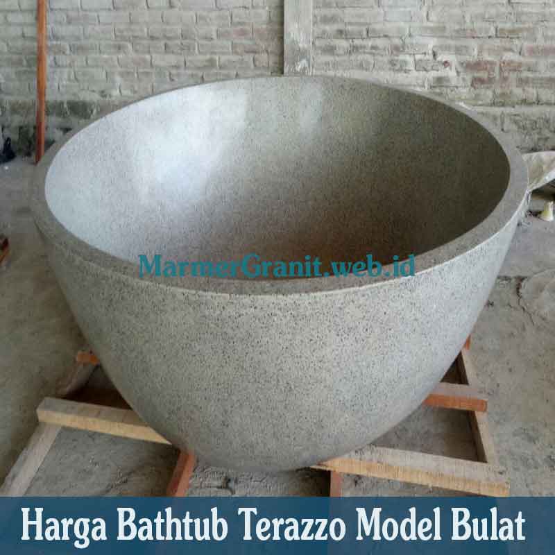 Bathtub Terazzo Model Bulat