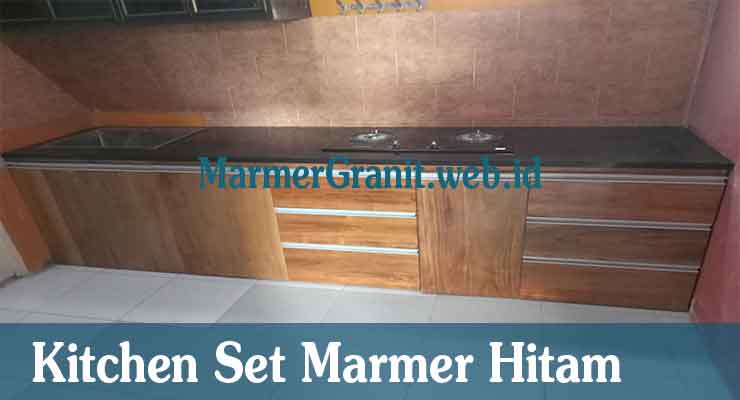 Kitchen Set Marmer Hitam