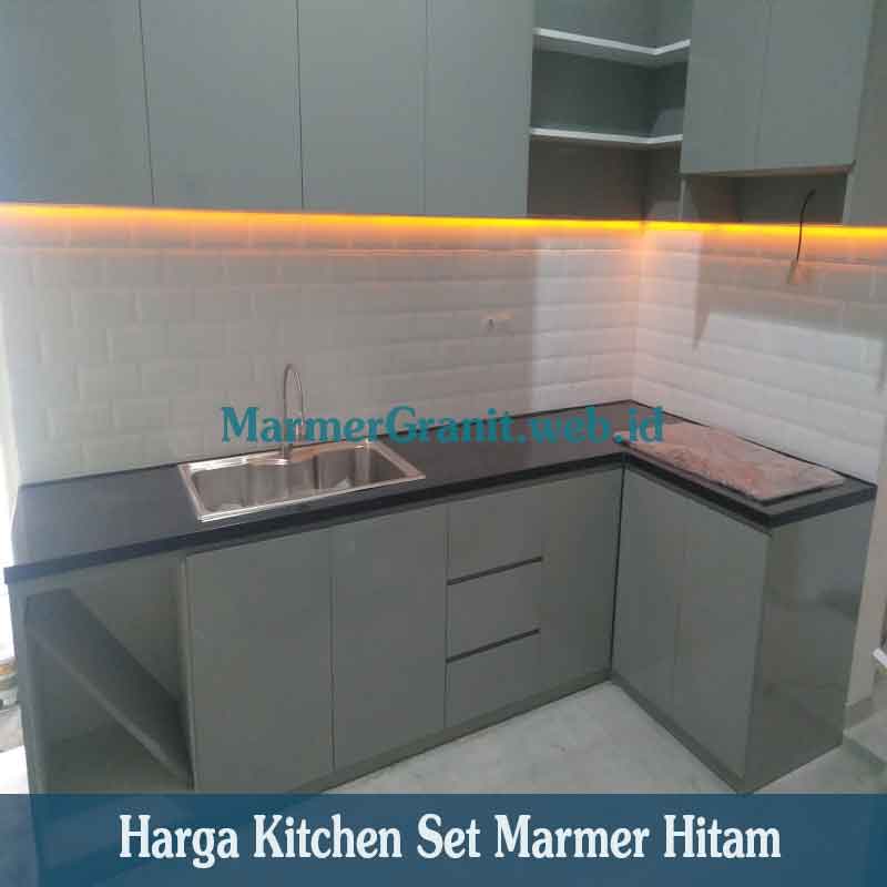 Kitchen Set Marmer Hitam