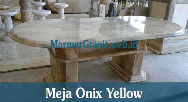 Meja Onix Yellow