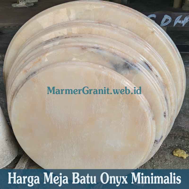Meja Batu Onyx Minimalis