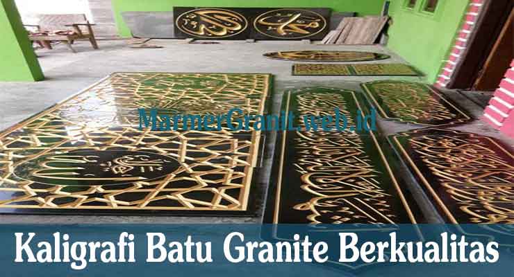 Kaligrafi Batu Granite Berkualitas