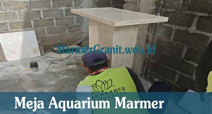 Meja Aquarium Marmer