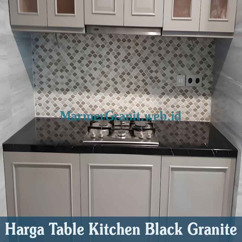 Table Kitchen Black Granite