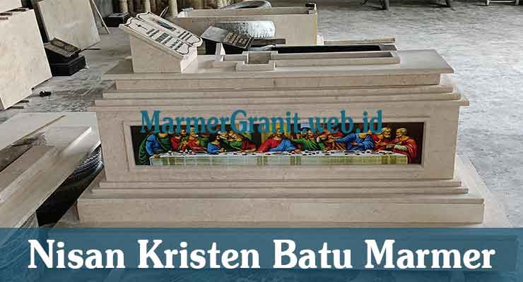 Nisan Kristen Batu Marmer
