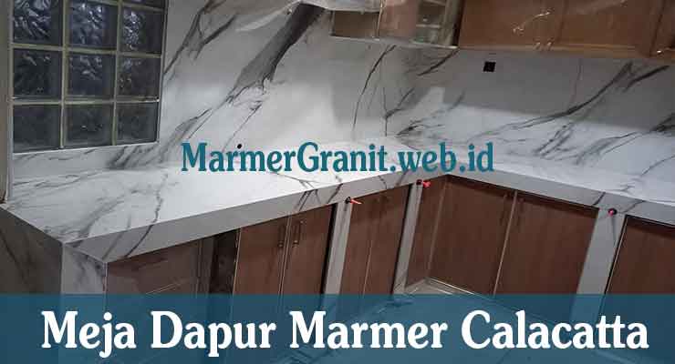 Meja Dapur Marmer Calacatta
