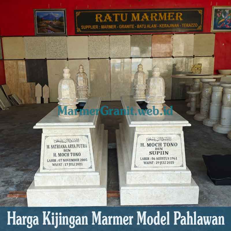 Kijingan Marmer Model Pahlawan