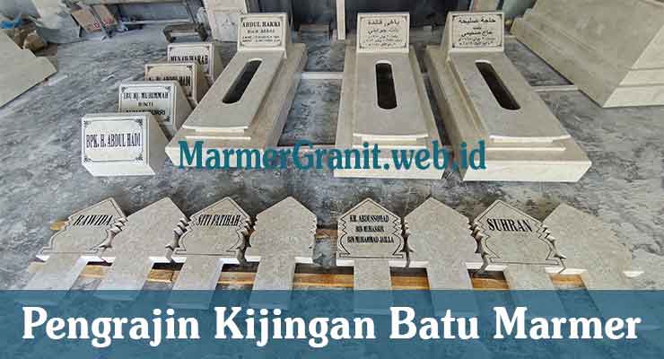 Pengrajin Kijingan Batu Marmer