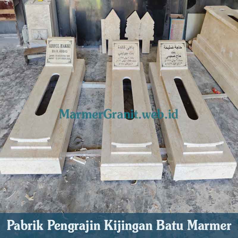 Pengrajin Kijingan Batu Marmer