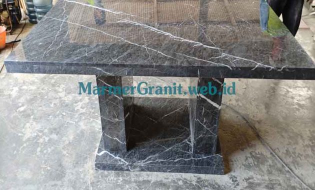 Meja Marmer Black Nero