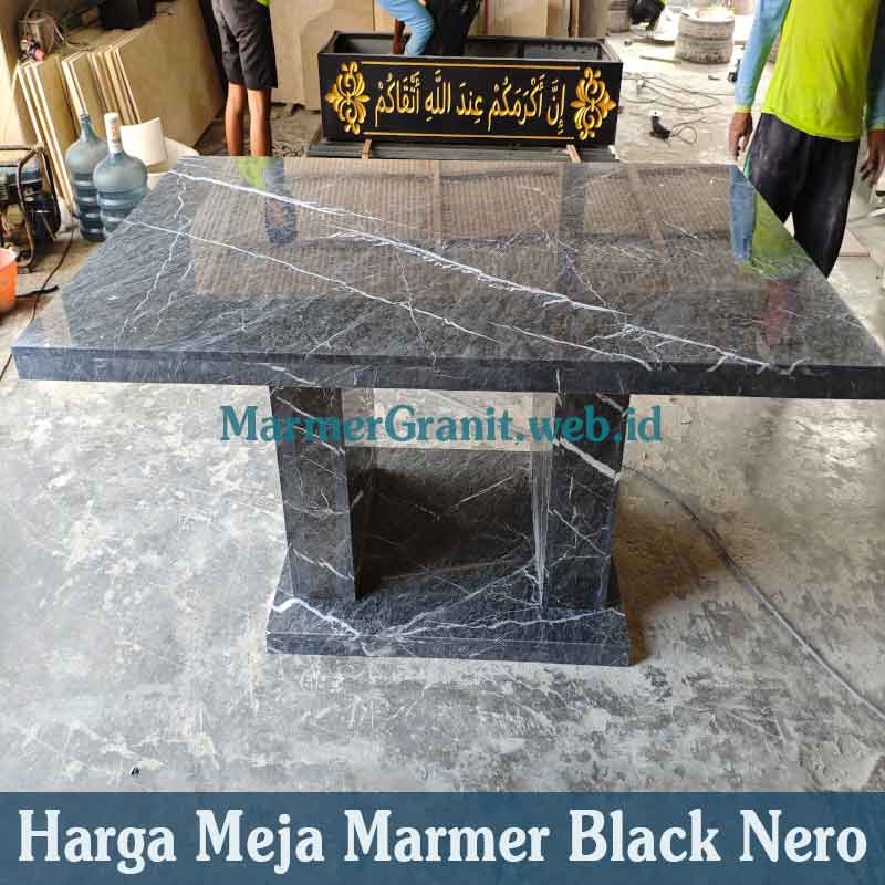 Meja Marmer Black Nero